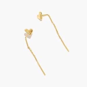 Madewell Heart Shape Threader Earrings